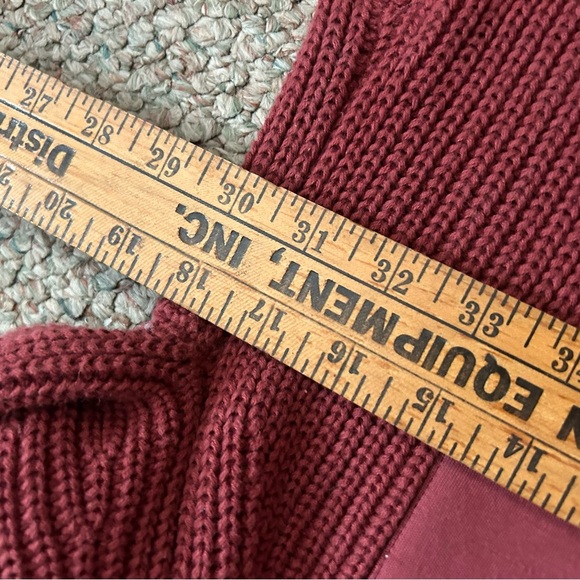 Varley Matteson Knit Sweater Russett Brown Anthropologie Long Tunic Knit XS - Picture 8 of 8